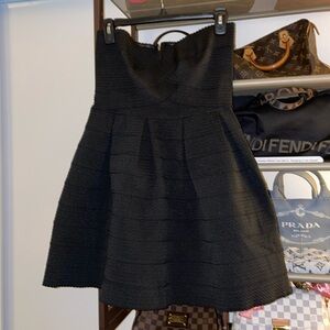 Black Cocktail Dress with flared skirt